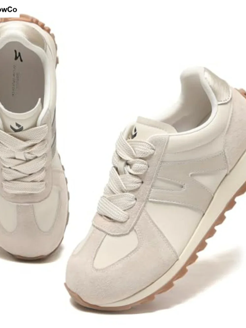 Wide Toe Box Walking Shoes Non-Slip Sneakers Microfiber Leather Suede Women